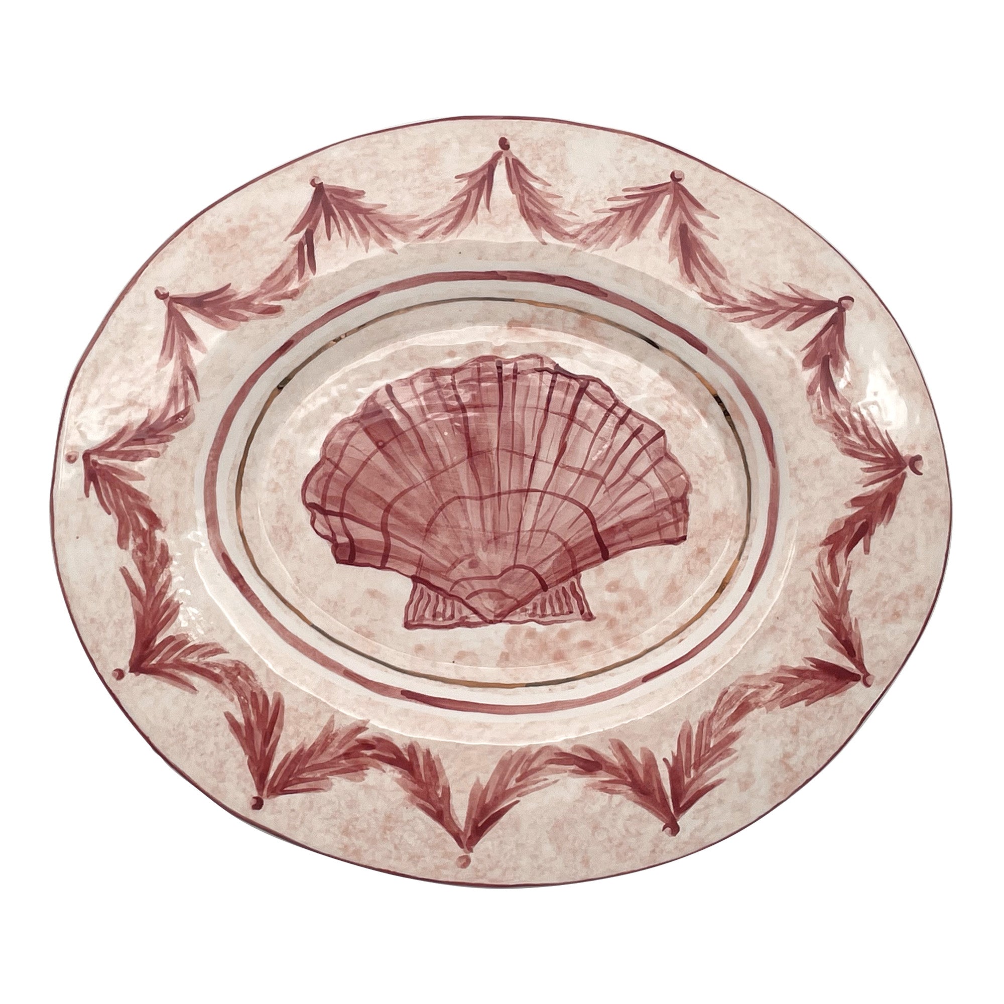Georgian Shell with Swags Decorative Platter