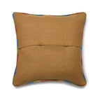 Good Trip on Yellow cushion with button closer detail, block colour in a natural autumn leaf colour tone. Versatile layering cushion by Shop Kit Kemp. 