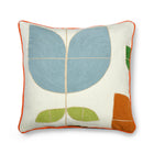 Christopher Farr fabric Happy Flowers in collaboration with Veronique de Soultrait, 'Happy flowers' is a whimsical take on the palmetto motif, ‘Happy Flowers’ allows for creative flexibility with petals that can be rearranged in a variety of configurations. Véronique incorporates an array of repeats, ranging from geometric patterns to retro florals, evoking a playful spirit reminiscent of arranging dominoes. 