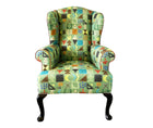 Kit's Wing Chair - Potato Print