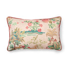 The Knight's Tale Cushion in plaster pink takes its inspiration from Mid-16th century crewel work to produce fabric full of pastoral scenes with leaping deer in forest glades set against a plaster pink background. These large 60 x 40cm cushions with contrasting red piping combine traditional design with Kit's use of contemporary colour, giving this design a modern twist.