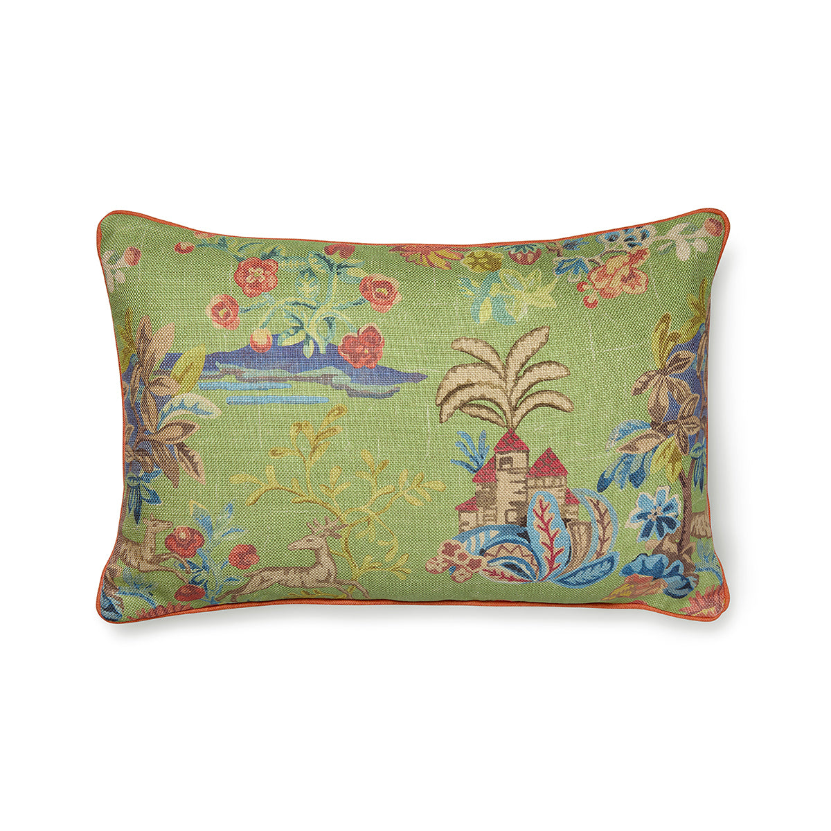 Knight's Tale Rectangular Cushion - Green