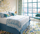 Knight Wood Cutwork Lapis Bedspread