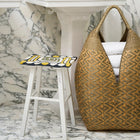 Medium Butterfly Basket - Grey is perfect for keeping laundry and towels tidy in bathrooms and dressing rooms, exclusively at Shop Kit Kemp.