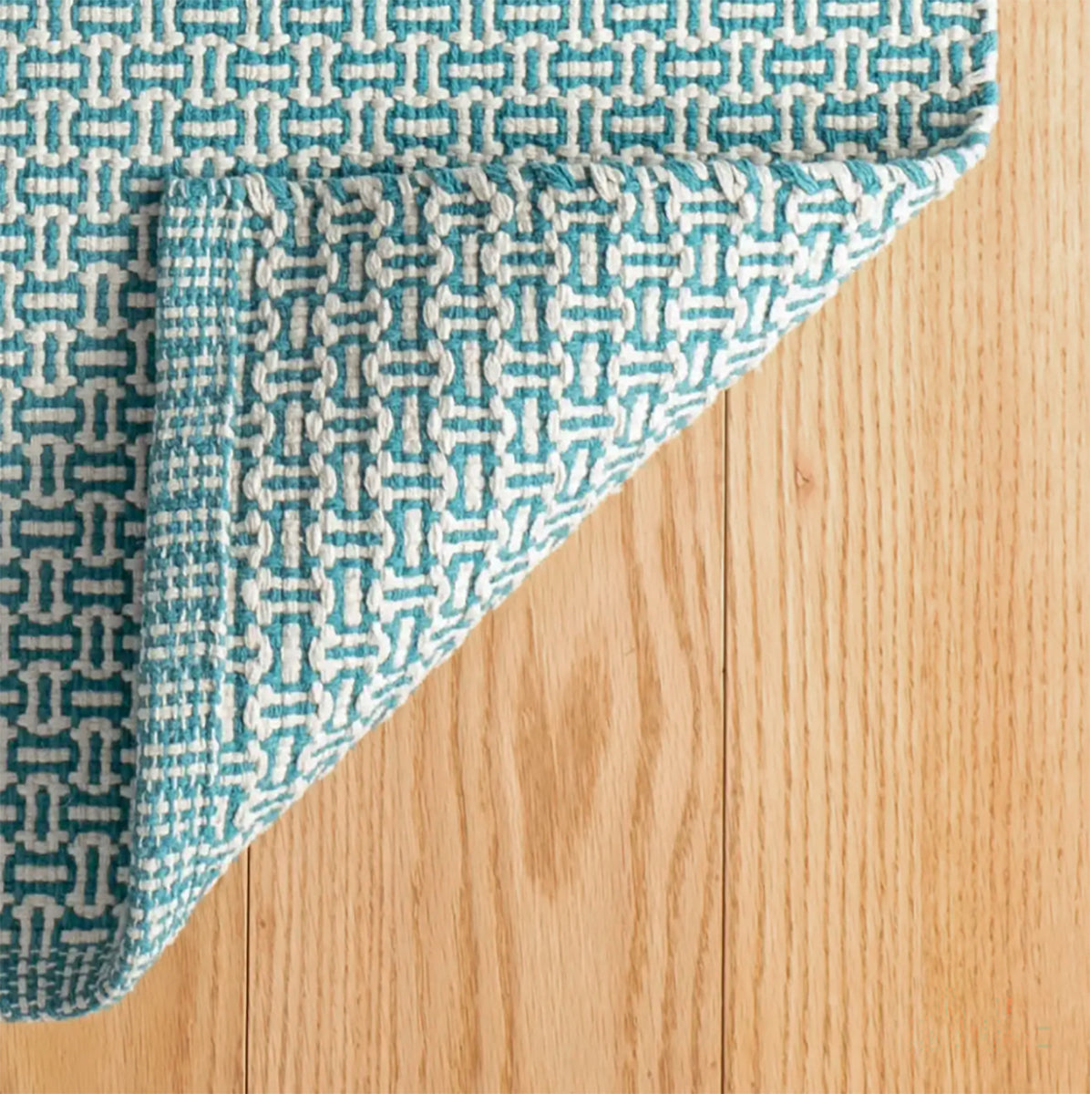 Miss Muffet Teal - Small Woven Rug
