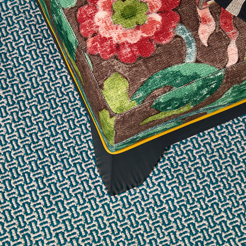 Miss Muffet Teal - Small Woven Rug