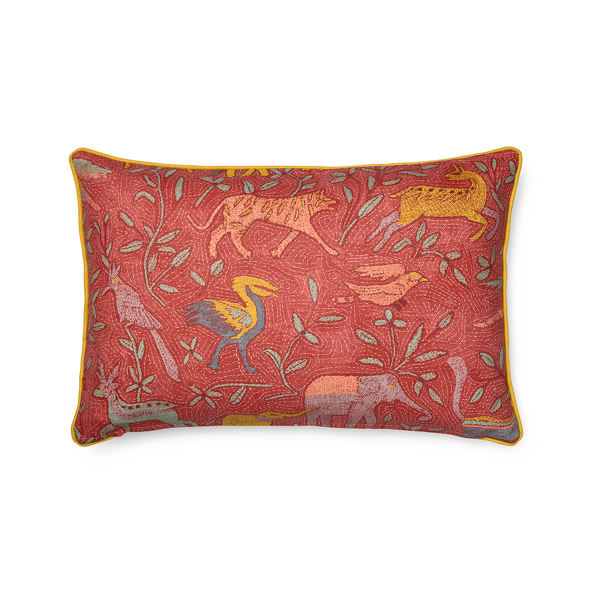 Noah's Ark Rectangular Cushion - Spice