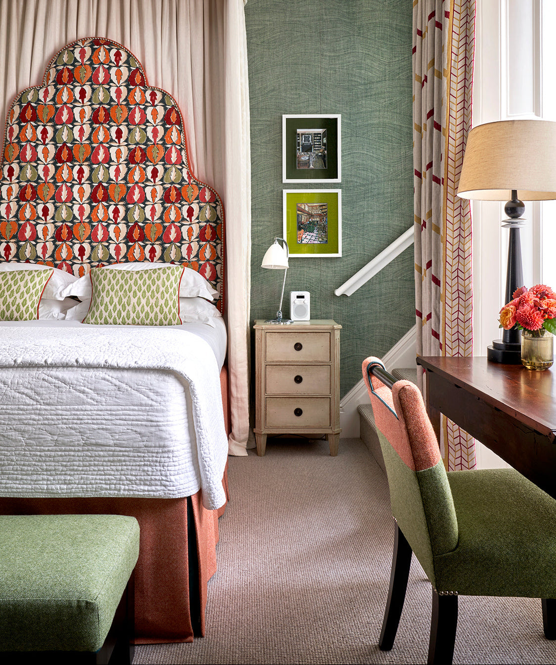 Flora Headboard - Heart of Oak