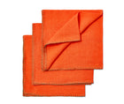 Set of 6 Blanket Stitch Napkins - Orange