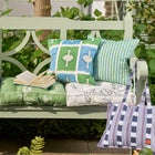 Friendly Folk Outdoor Seat Cushion