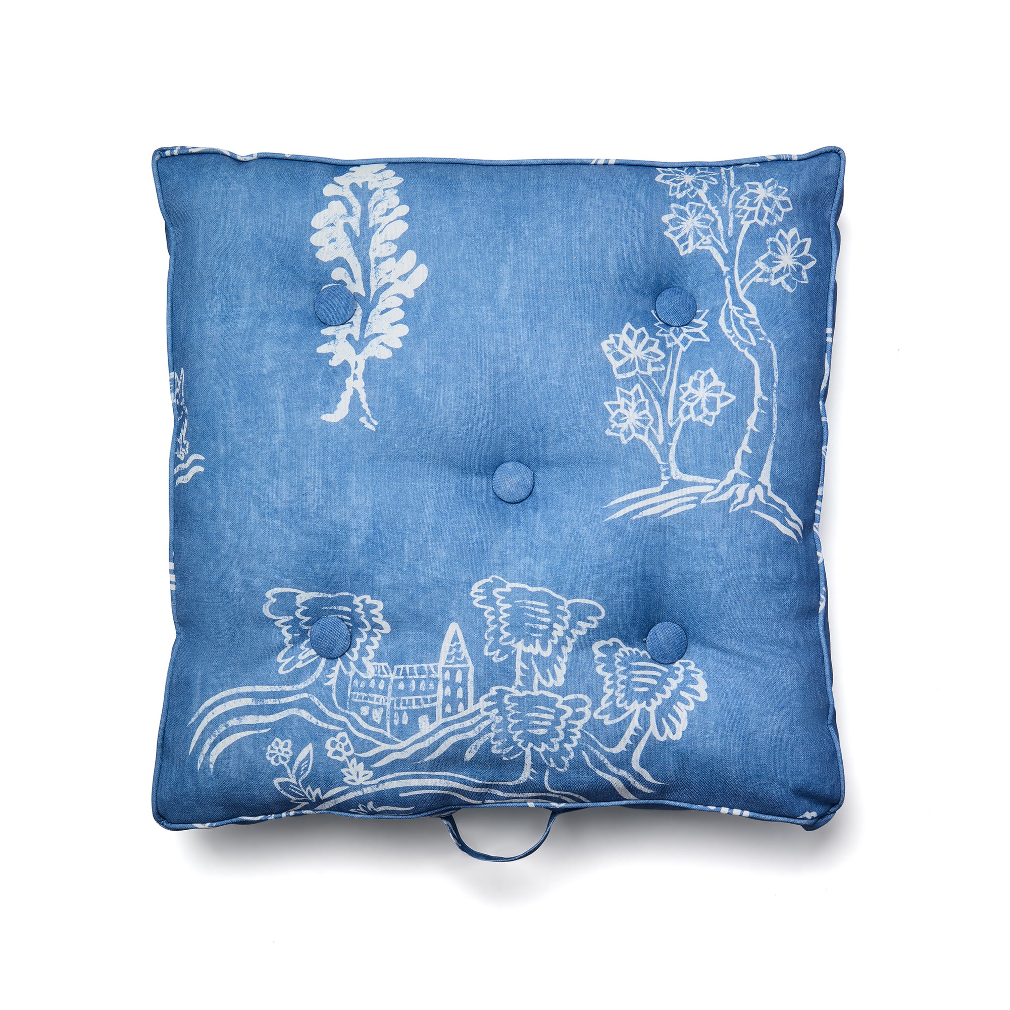 Friendly Folk Outdoor Seat Cushion