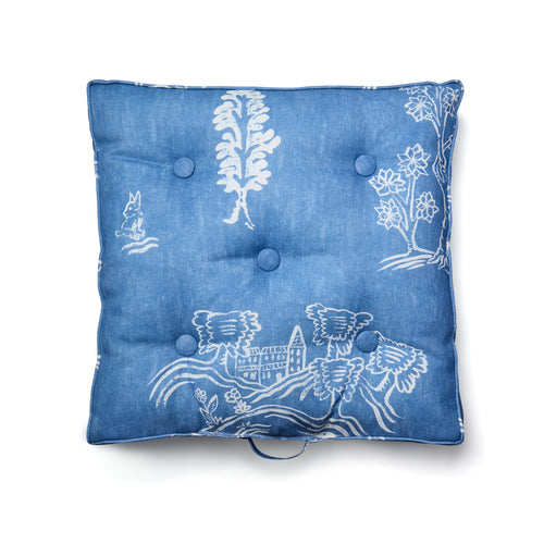 Friendly Folk Outdoor Seat Cushion