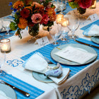 Petal Cutwork Tablecloth - Blue