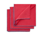 Set of 6 Blanket Stitch Napkins - Pink