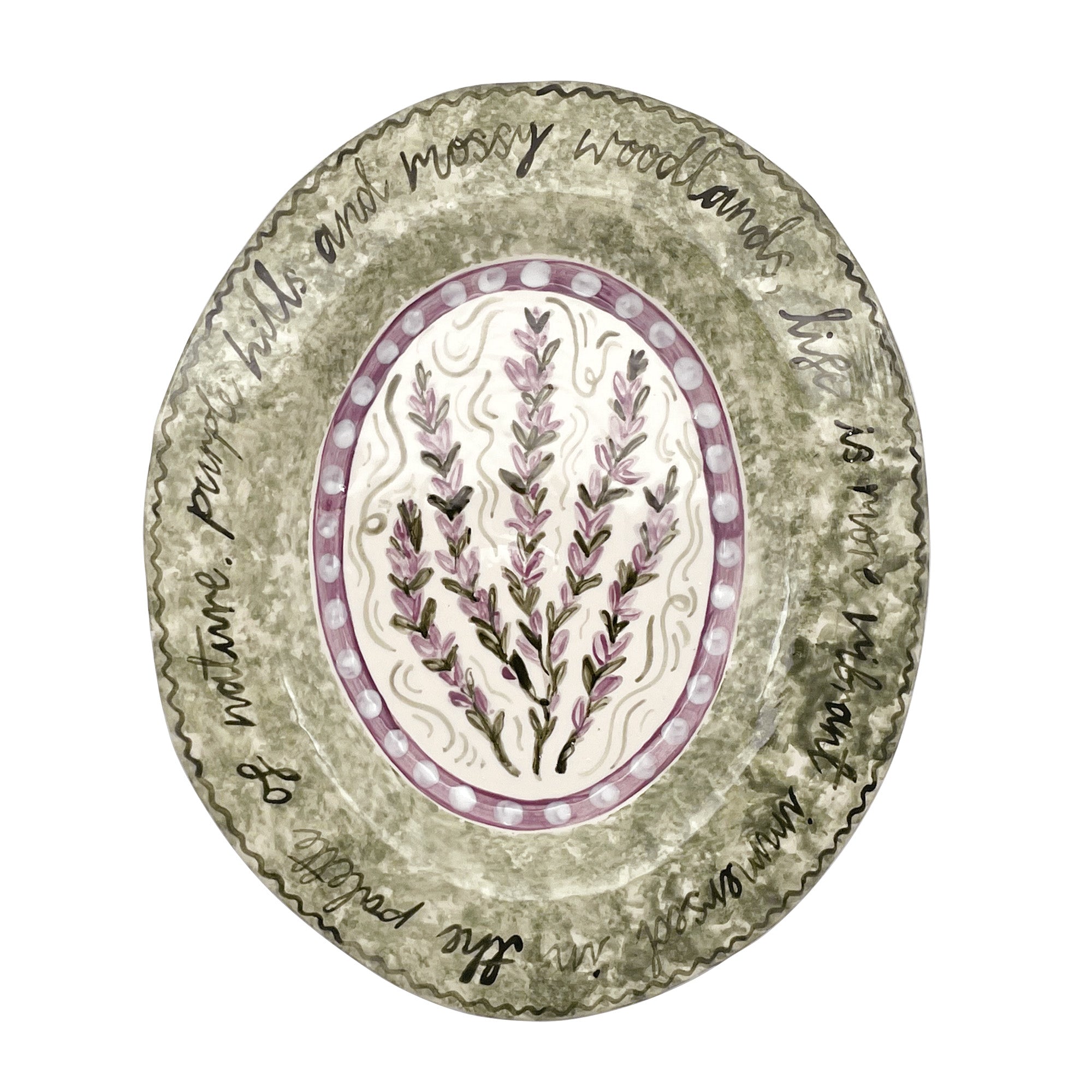 Purple Hills and Mossy Woodlands Decorative Platter