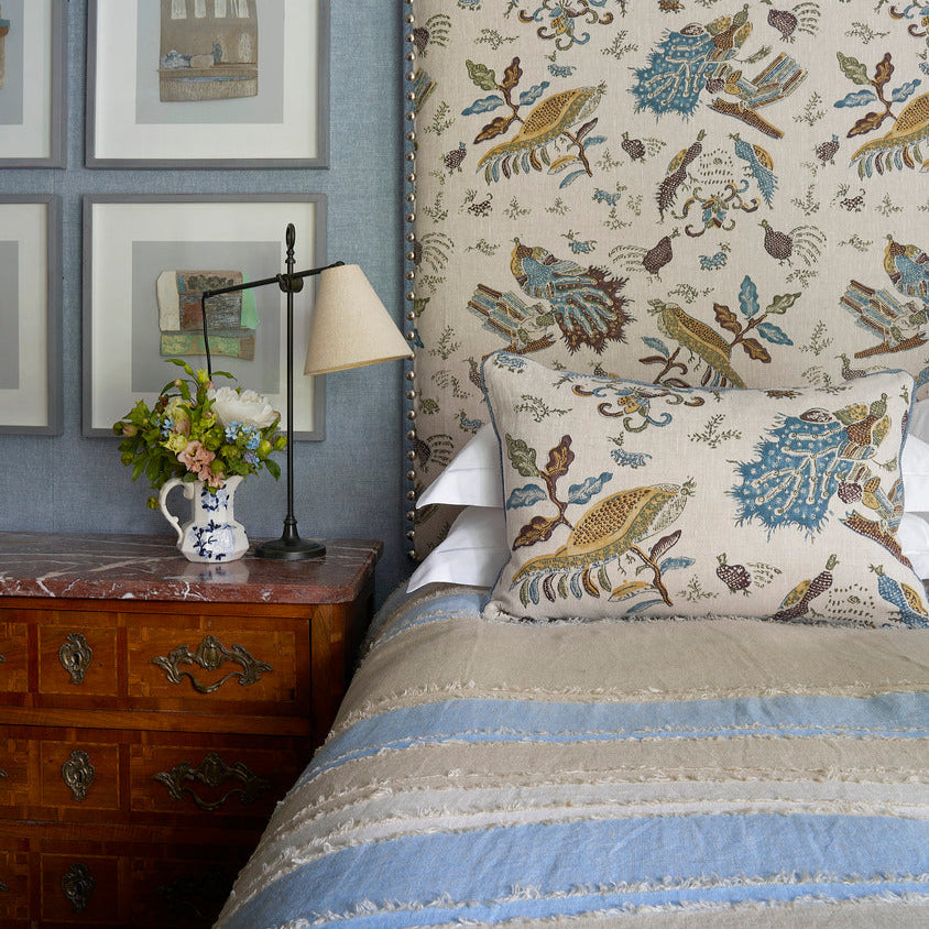 Moon Hills Linen Lapis Duvet Cover