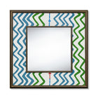 Rick Rack Green Fabric Mirror