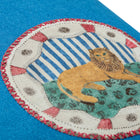 Robina’s Applique On Blue Cushion