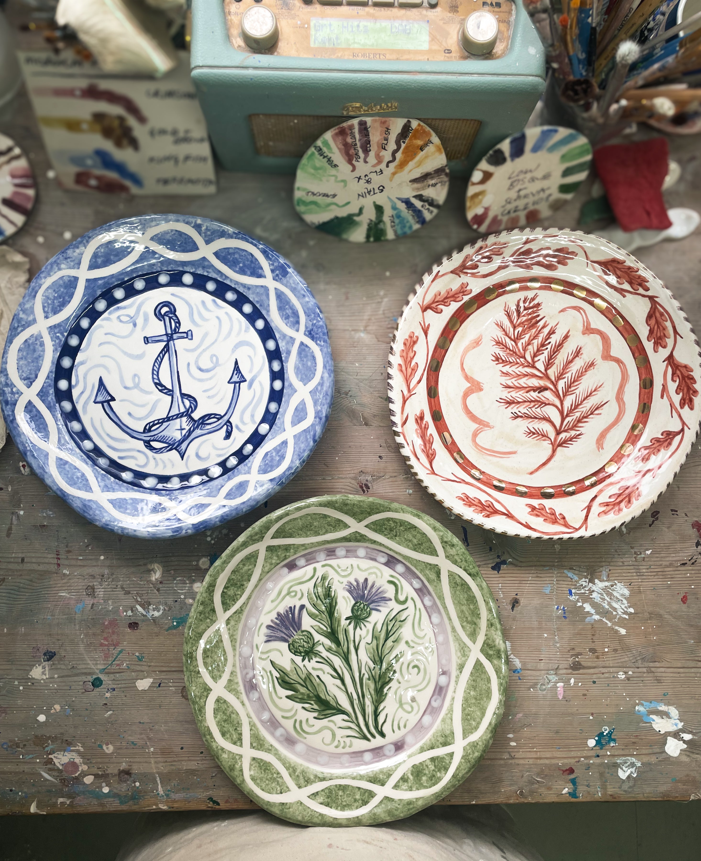 Celtic Thistle in the Breeze Decorative Plate