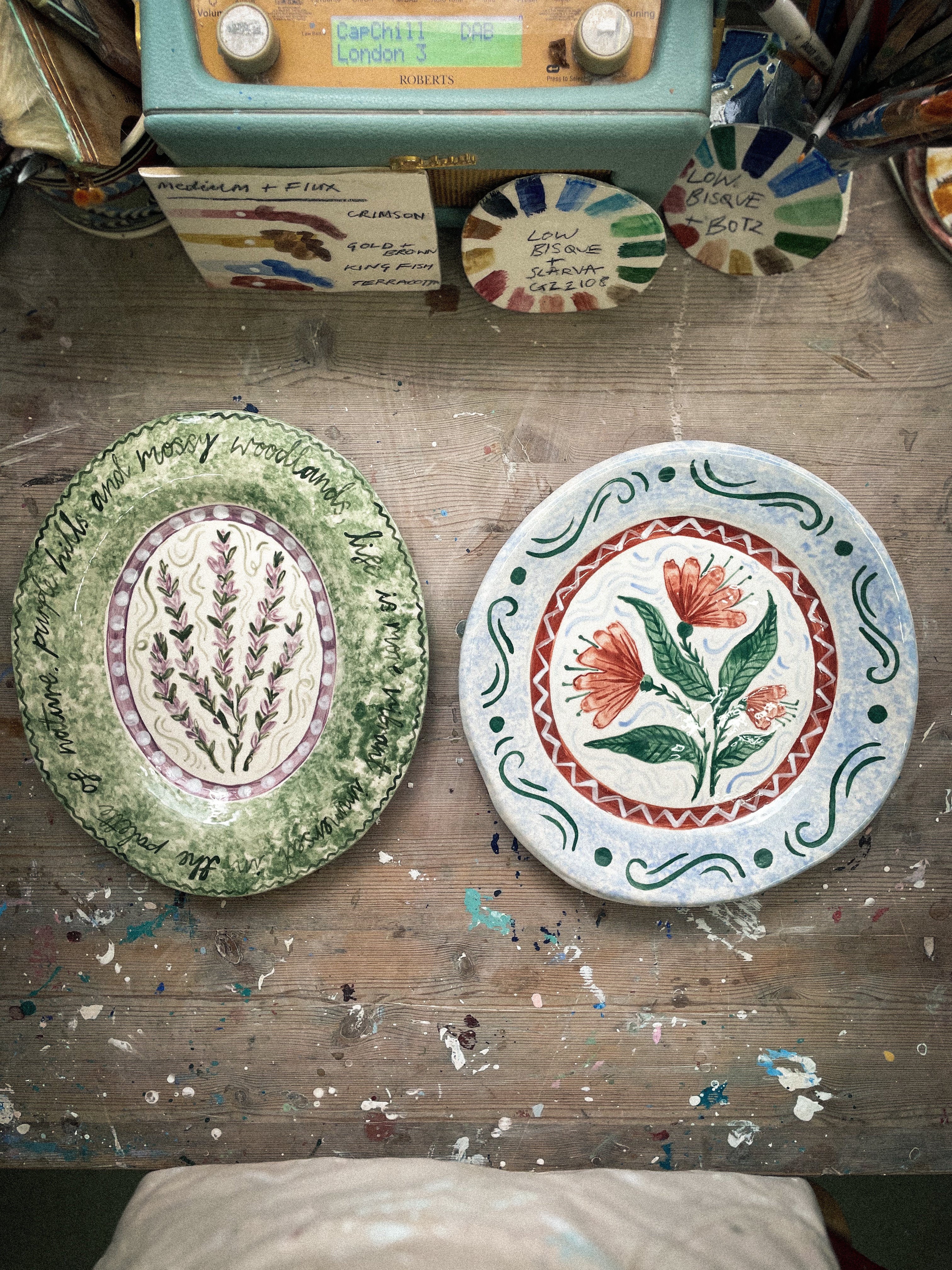 Purple Hills and Mossy Woodlands Decorative Platter