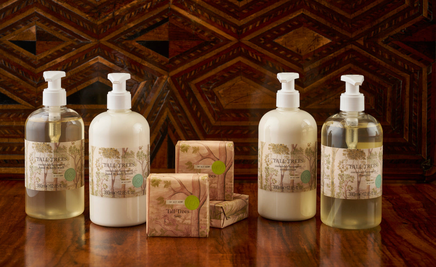 Tall Trees bath and body products with hands and body wash and soaps and lotions for daily cleansing and conditioning skin care routine 