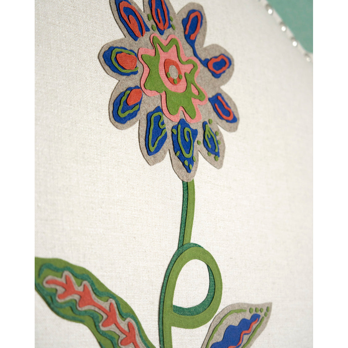 Ruby Headboard - Spring Flower Appliqué