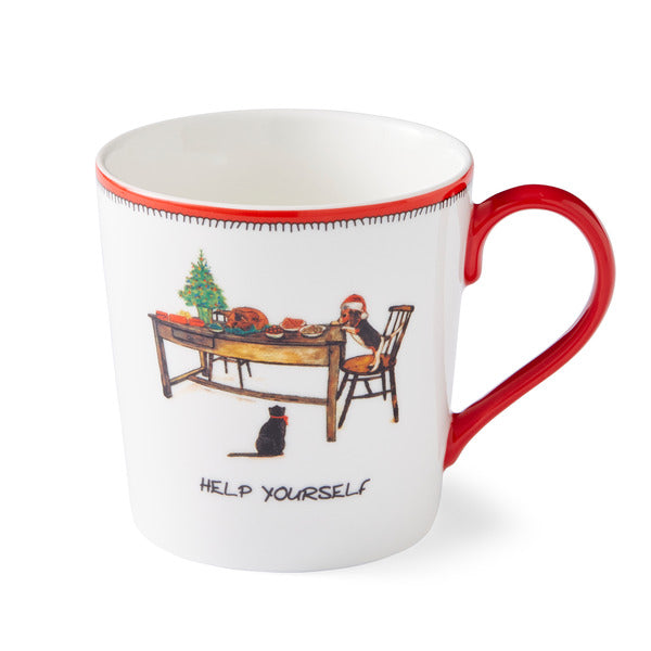 Doodles Christmas Help Yourself Mug