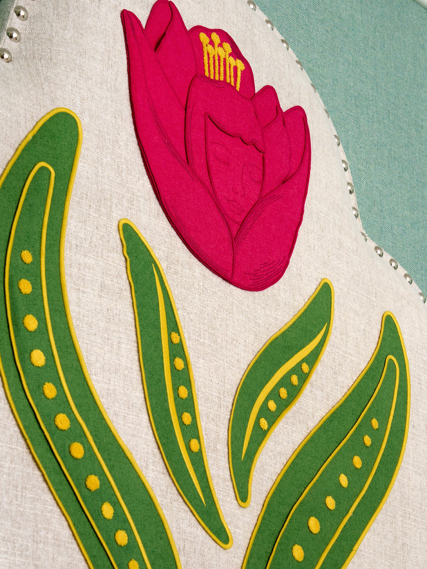 Moonflower Headboard - Bella Blush Tulip