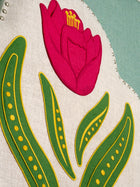 Moonflower Headboard - Bella Blush Tulip