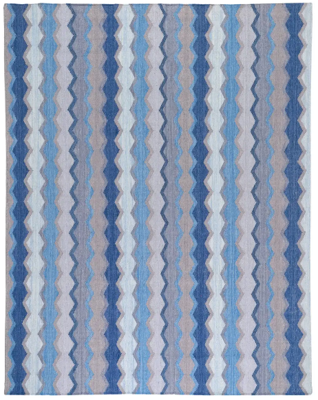 Safety Net wool rug  inspired by the hand-knotted fishing nets that hang over the boats in Barbados. Exclusively at Shop Kit Kemp.