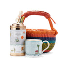 Sailor's Farewell Tea gift basket containing a Sailor's Farewell mug and a tea tin presented in a woven basket, it makes a perfect gift for any  Sailor's Farewell and tea fan. 