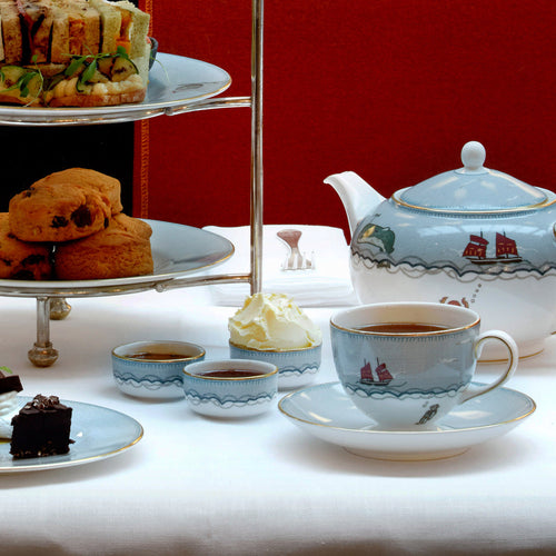 Sailor's Farewell Tea Set for daily tea rituals and joyful occasions. Designed By Kit Kemp.