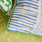 Saltaire Cushion - Indigo / Lime