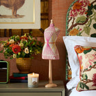 Selection of hand crafted and bespoke gifts for festive and holiday season's gifting, including iconic mini mannequin, luxury home fragrances, and home decor designs by Kit Kemp.