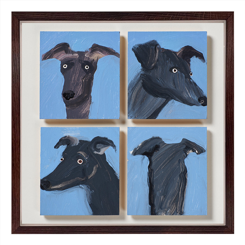 Sighthound, painting by Holly Frean for Shop Kit Kemp, original artwork.