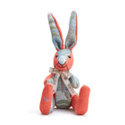 Rabbit patchwork toy handmade in England, part of the Snug in a Bunny Basket set exclusively by Shop Kit Kemp for festive gifting and Christmas presents.