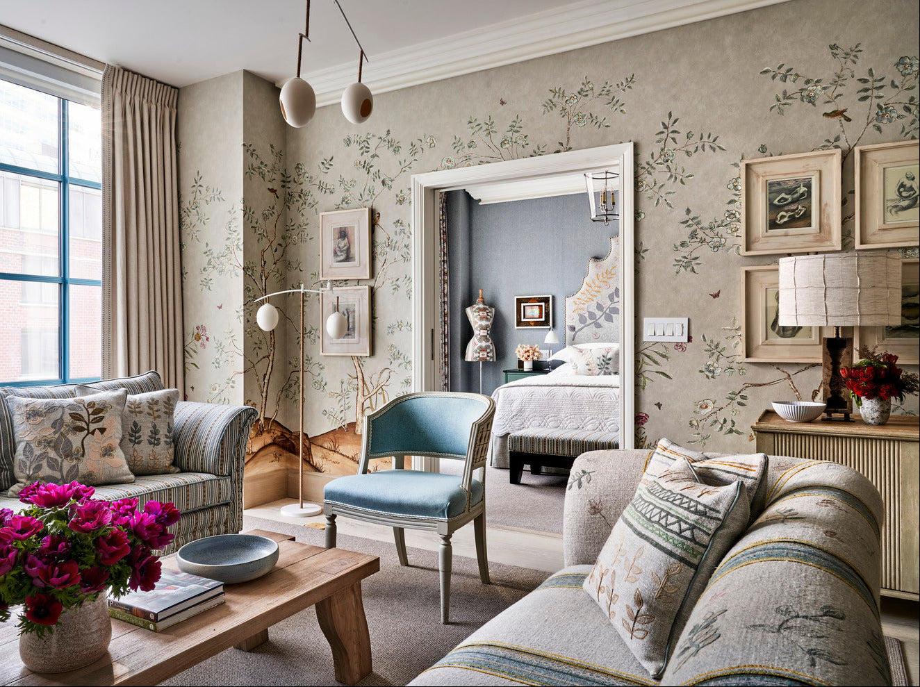 Songbird Mural Wallpaper