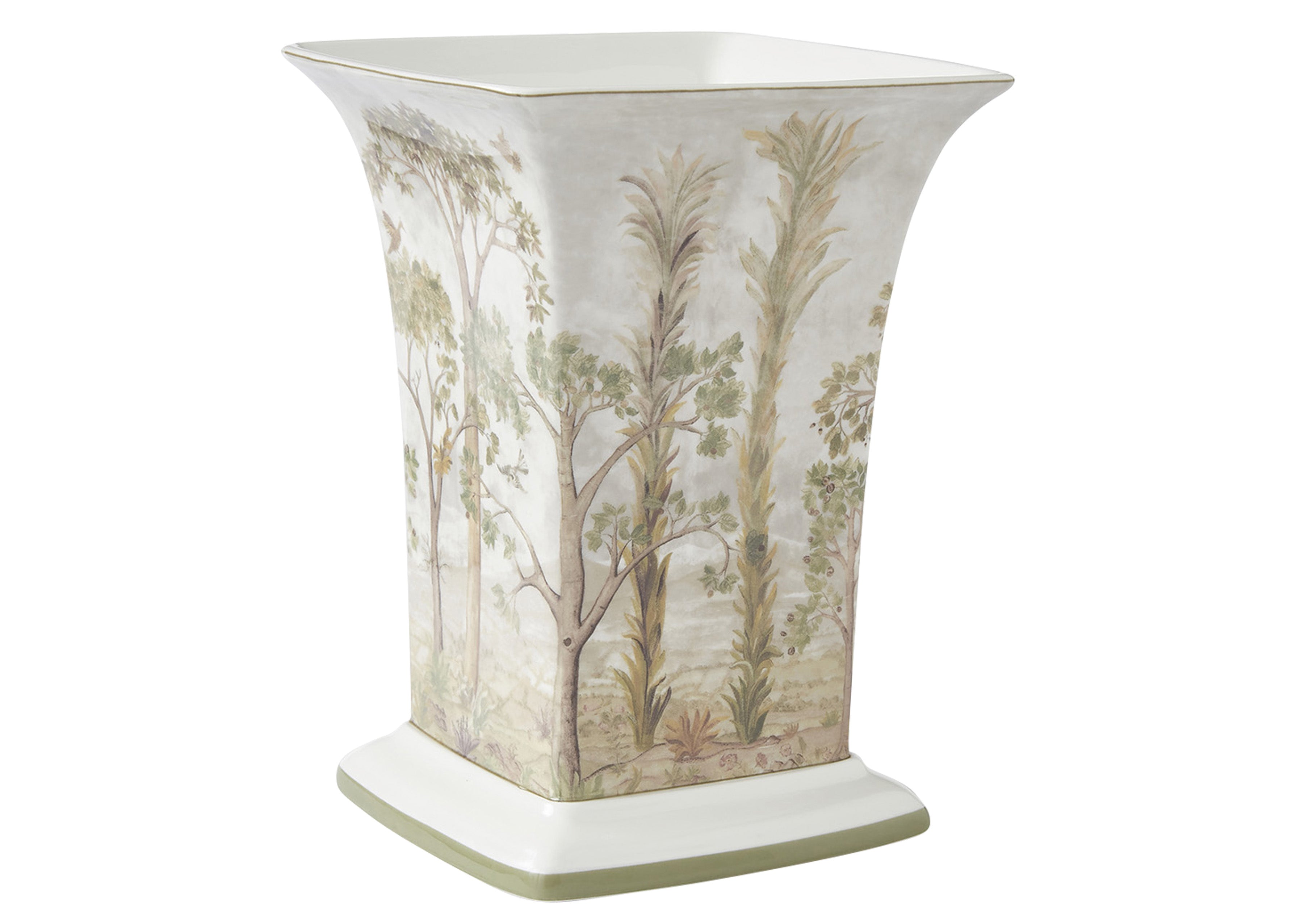 Tall Trees Square Vase