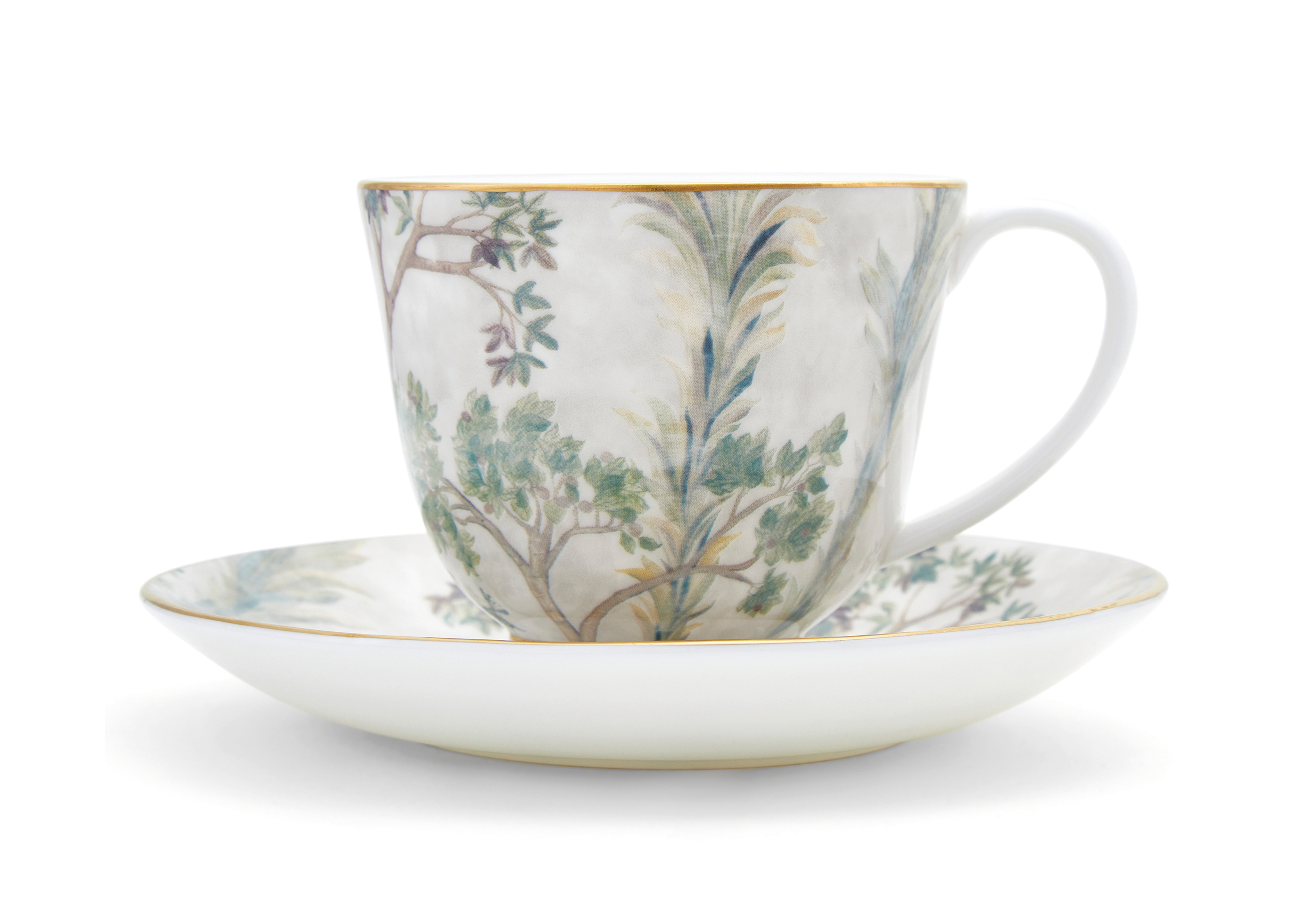 Tall Trees Breakfast Cup and Saucer