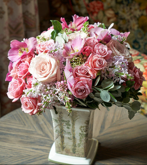 Tall Trees Square Vase