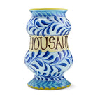 Decorative Albarello jar by Katrin Moye, titled Ten Thousand Steps, part of four artworks, exclusively at Shop Kit Kemp