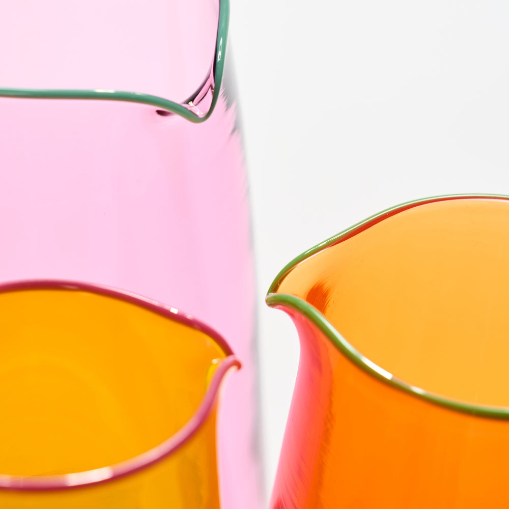 Each Together jug is uniquely made by Gather Glass, in collaboration with Kit Kemp.