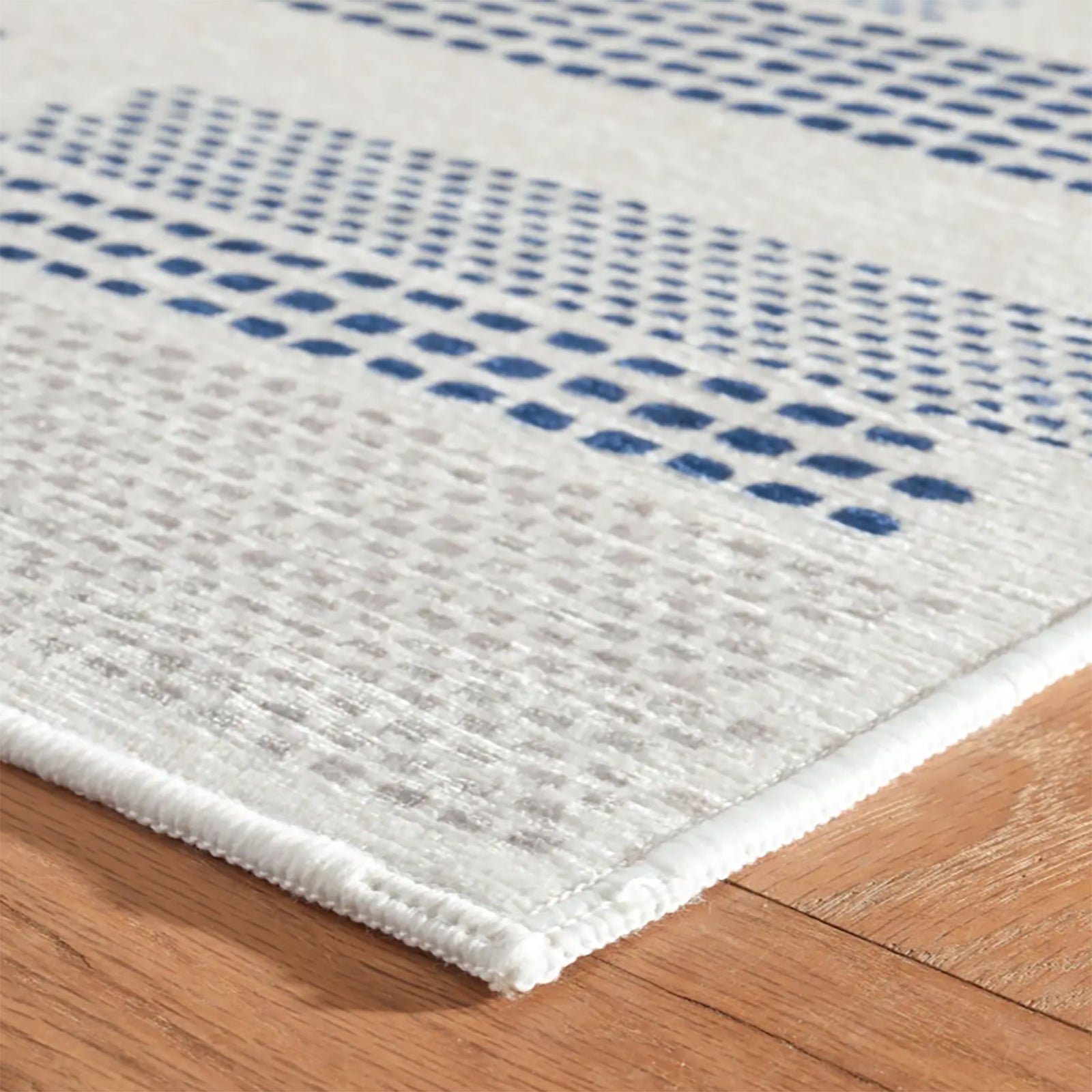 Tread Lightly Blue Washable Rug