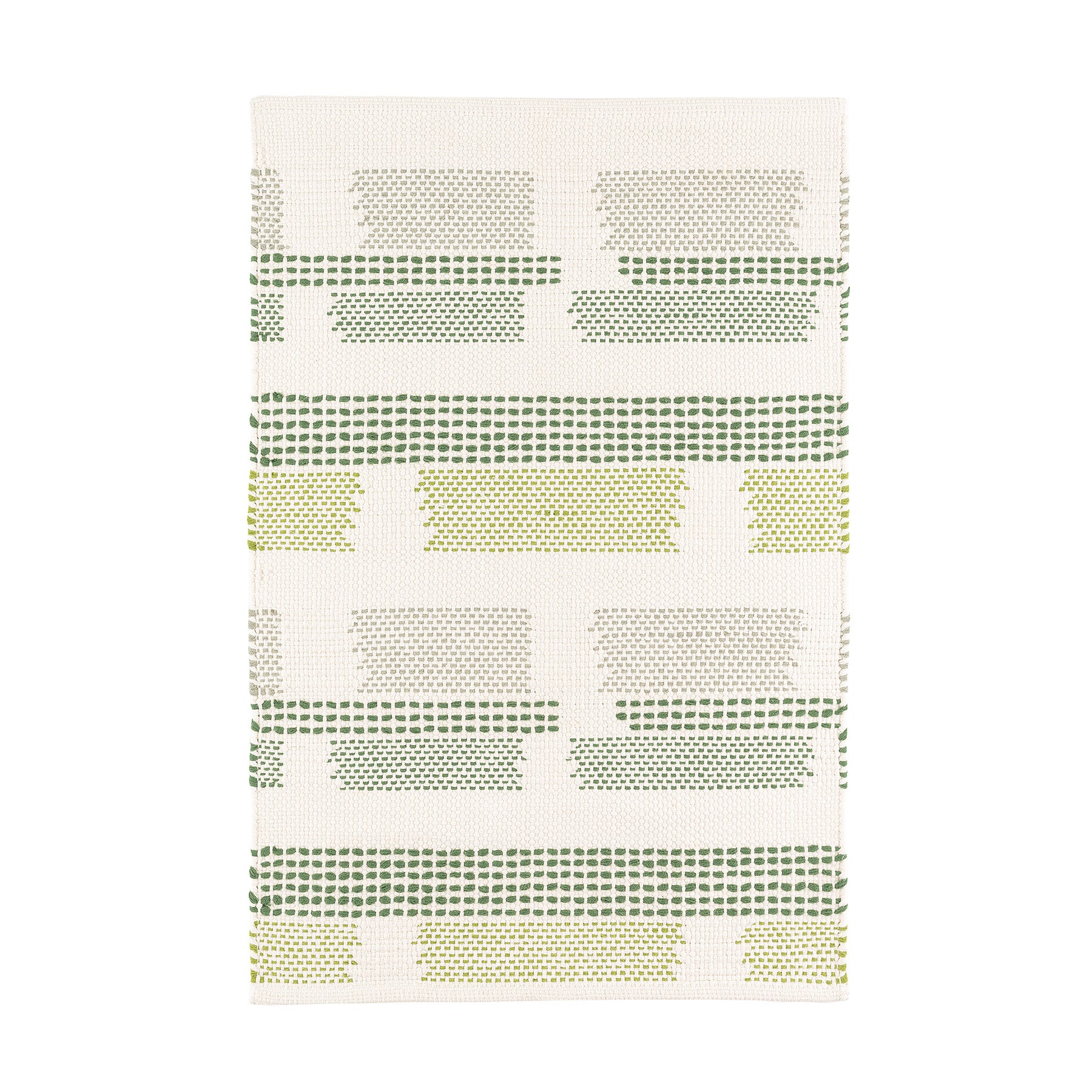 Washable small rug, with Tread Lightly pattern design, created by Kit Kemp in collaboration with Annie Selke.
