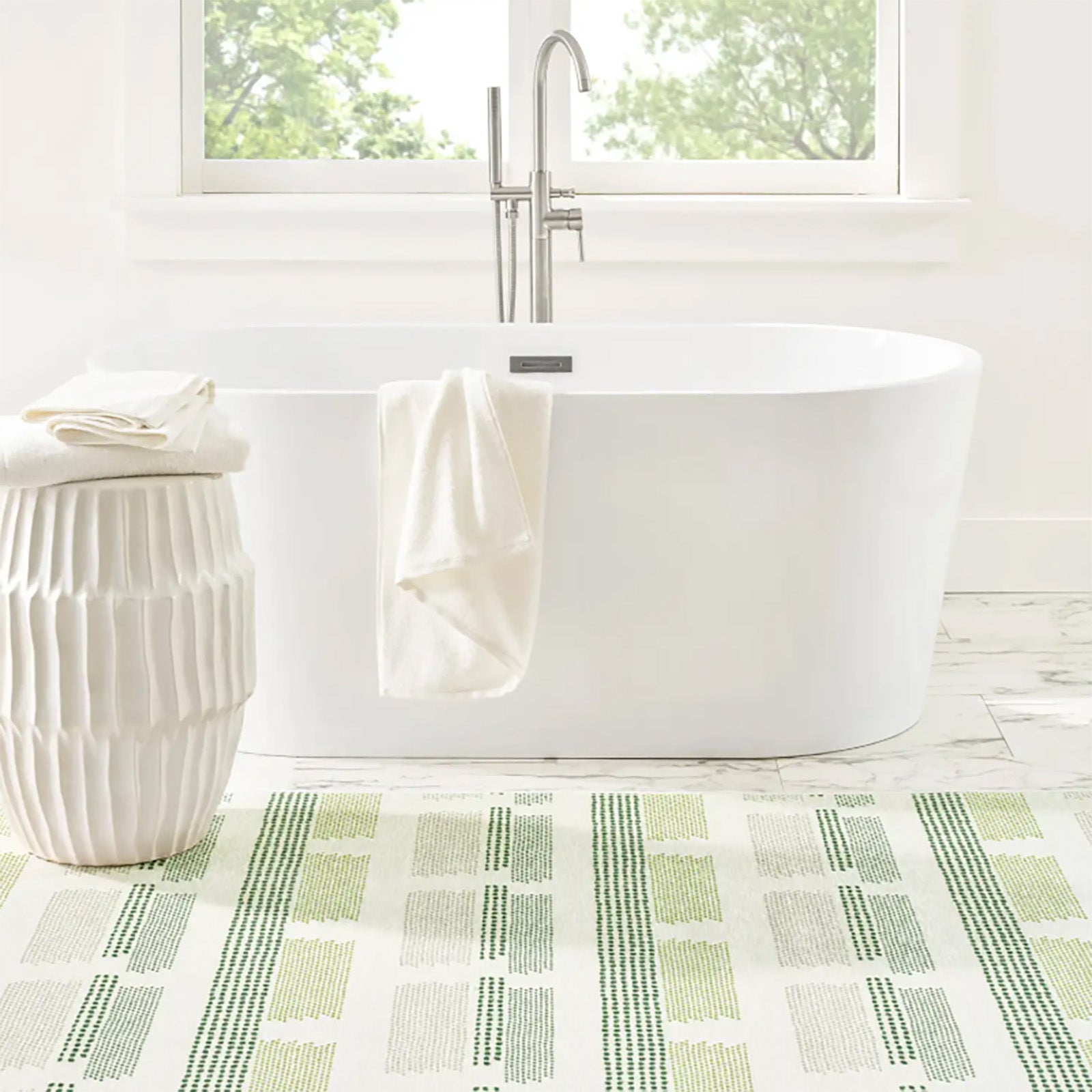 Tread Lightly Green Washable Rug