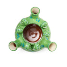 Tulip Vase from top, glazed interior and exterior.