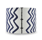 Rick Rack Indigo Cylinder Lampshade