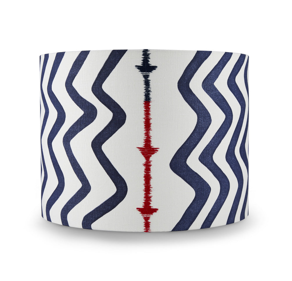 Rick Rack Lampshade - Indigo
