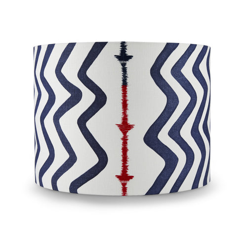 Rick Rack Indigo Lampshade