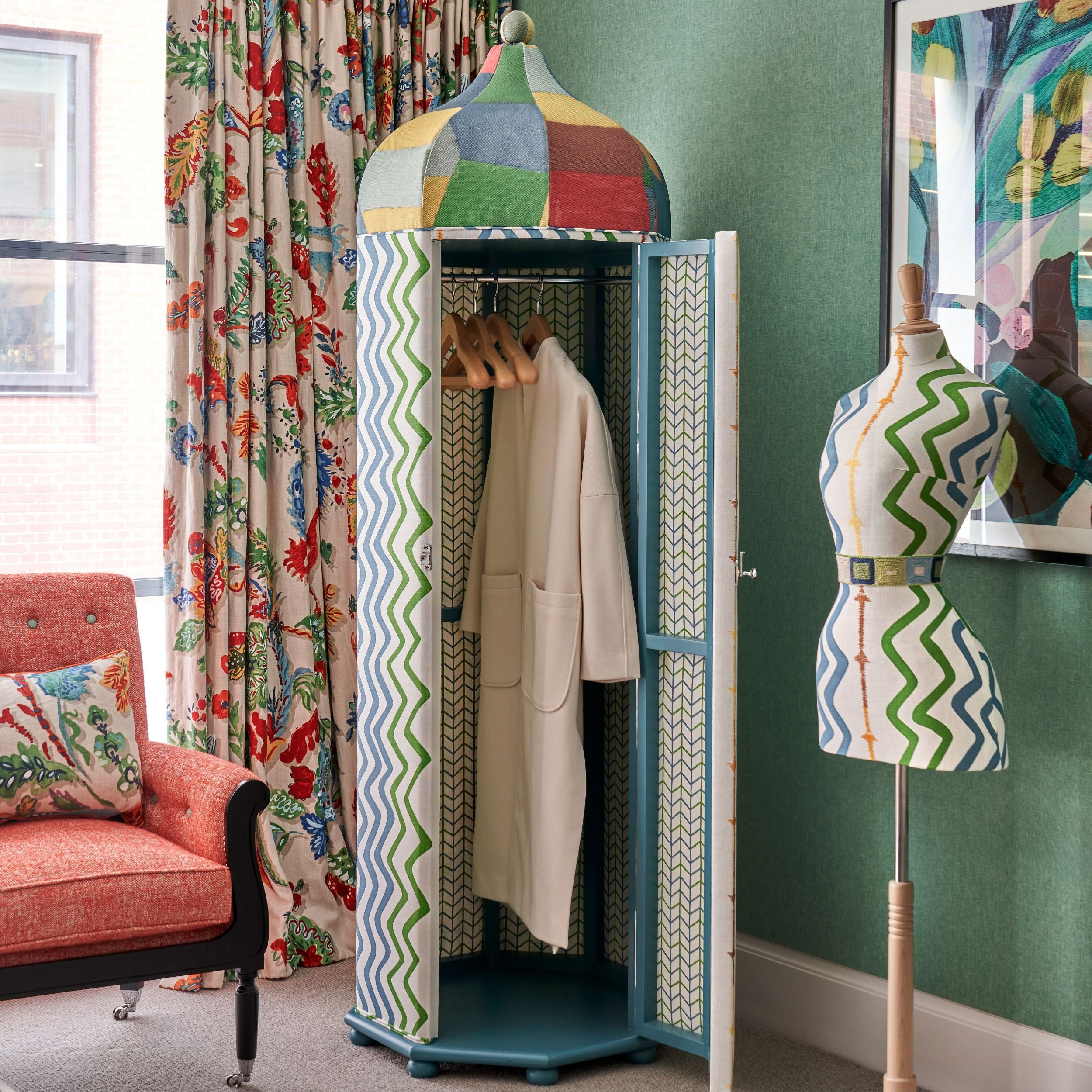 Ann Marie Tented Wardrobe – Rick Rack Green